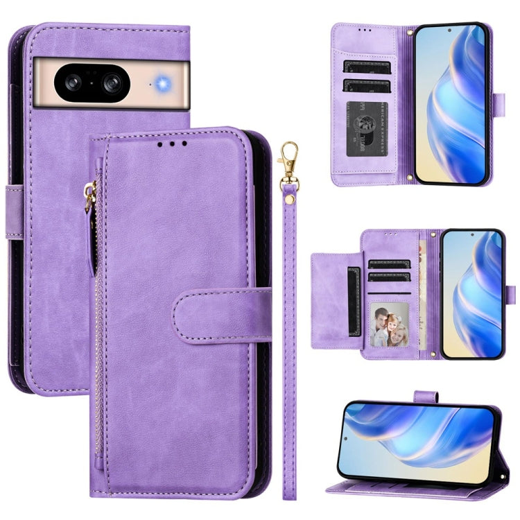 Multi-Card Slots Zipper Wallet Leather Phone Case, For Google Pixel 11 Pro XL, For Google Pixel 11 Pro / Pixel 11, For Google Pixel 10 Pro XL, For Google Pixel 10 / Pixel 10 Pro, For Google Pixel 9a, For Google Pixel 9 Pro XL                           ...