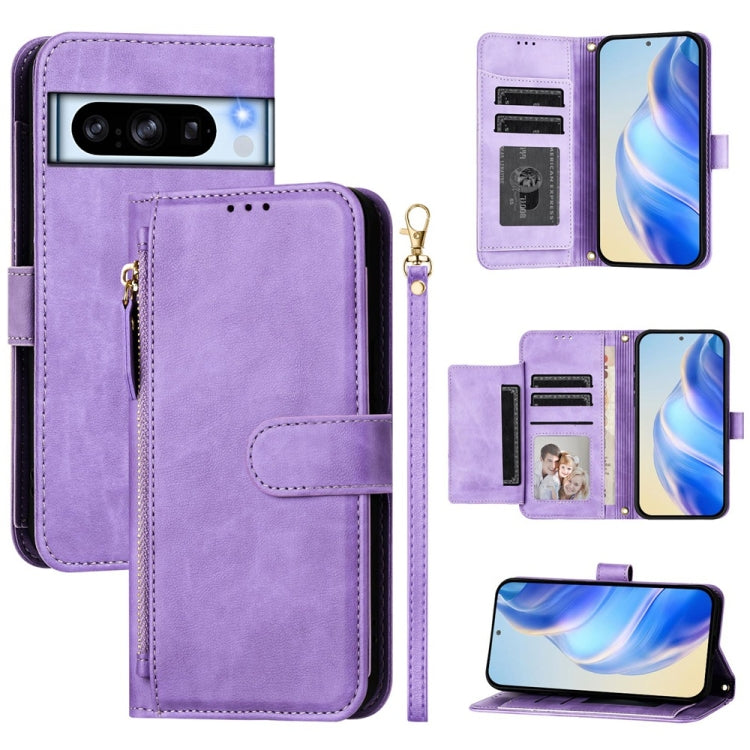 Multi-Card Slots Zipper Wallet Leather Phone Case, For Google Pixel 11 Pro XL, For Google Pixel 11 Pro / Pixel 11, For Google Pixel 10 Pro XL, For Google Pixel 10 / Pixel 10 Pro, For Google Pixel 9a, For Google Pixel 9 Pro XL                           ...