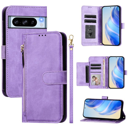 Multi-Card Slots Zipper Wallet Leather Phone Case, For Google Pixel 11 Pro XL, For Google Pixel 11 Pro / Pixel 11, For Google Pixel 10 Pro XL, For Google Pixel 10 / Pixel 10 Pro, For Google Pixel 9a, For Google Pixel 9 Pro XL                           ...