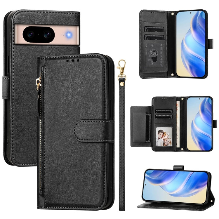 Multi-Card Slots Zipper Wallet Leather Phone Case, For Google Pixel 11 Pro XL, For Google Pixel 11 Pro / Pixel 11, For Google Pixel 10 Pro XL, For Google Pixel 10 / Pixel 10 Pro, For Google Pixel 9a, For Google Pixel 9 Pro XL                           ...