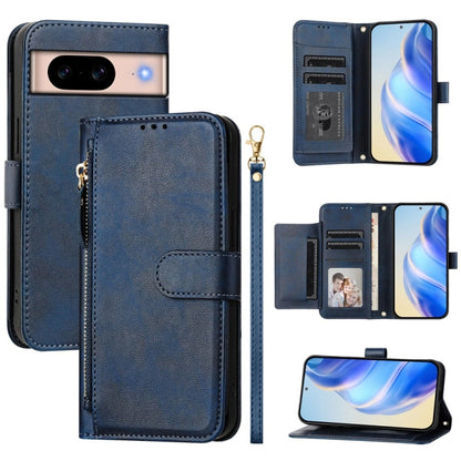 Multi-Card Slots Zipper Wallet Leather Phone Case, For Google Pixel 11 Pro XL, For Google Pixel 11 Pro / Pixel 11, For Google Pixel 10 Pro XL, For Google Pixel 10 / Pixel 10 Pro, For Google Pixel 9a, For Google Pixel 9 Pro XL                           ...