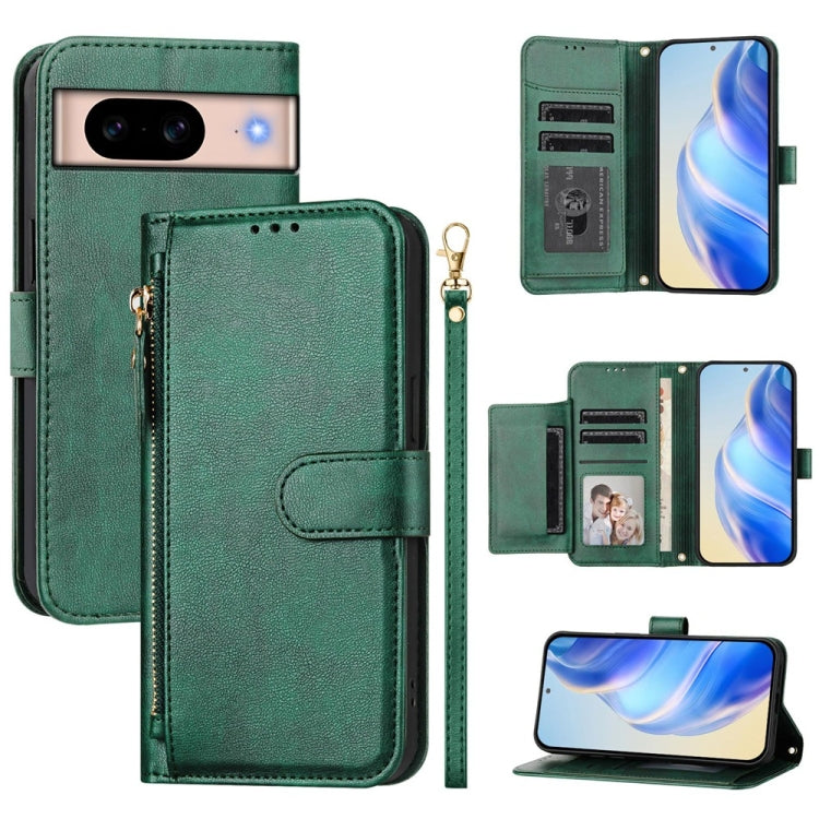 Multi-Card Slots Zipper Wallet Leather Phone Case, For Google Pixel 11 Pro XL, For Google Pixel 11 Pro / Pixel 11, For Google Pixel 10 Pro XL, For Google Pixel 10 / Pixel 10 Pro, For Google Pixel 9a, For Google Pixel 9 Pro XL                           ...