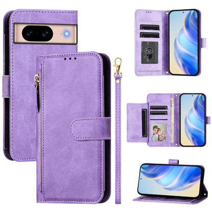 Multi-Card Slots Zipper Wallet Leather Phone Case, For Google Pixel 11 Pro XL, For Google Pixel 11 Pro / Pixel 11, For Google Pixel 10 Pro XL, For Google Pixel 10 / Pixel 10 Pro, For Google Pixel 9a, For Google Pixel 9 Pro XL                           ...