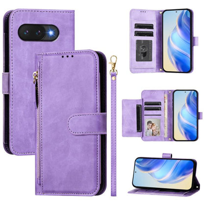 Multi-Card Slots Zipper Wallet Leather Phone Case, For Google Pixel 11 Pro XL, For Google Pixel 11 Pro / Pixel 11, For Google Pixel 10 Pro XL, For Google Pixel 10 / Pixel 10 Pro, For Google Pixel 9a, For Google Pixel 9 Pro XL                           ...