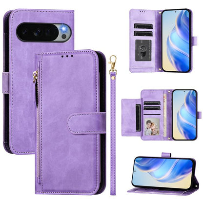 Multi-Card Slots Zipper Wallet Leather Phone Case, For Google Pixel 11 Pro XL, For Google Pixel 11 Pro / Pixel 11, For Google Pixel 10 Pro XL, For Google Pixel 10 / Pixel 10 Pro, For Google Pixel 9a, For Google Pixel 9 Pro XL                           ...