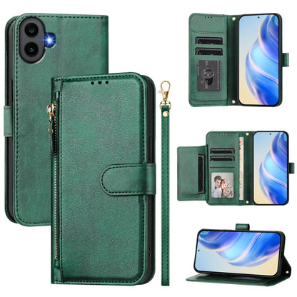 Multi-Card Slots Zipper Wallet Leather Phone Case, For Nothing Phone 4a Pro, For Nothing Phone 4a, For Nothing CMF Phone 1, For Nothing Phone 2a