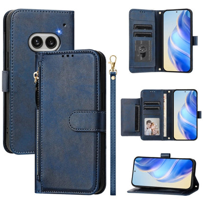Multi-Card Slots Zipper Wallet Leather Phone Case, For Nothing Phone 4a Pro, For Nothing Phone 4a, For Nothing CMF Phone 1, For Nothing Phone 2a