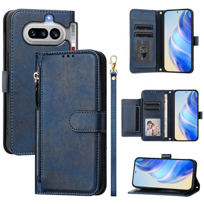 Multi-Card Slots Zipper Wallet Leather Phone Case, For Nothing Phone 4a Pro, For Nothing Phone 4a, For Nothing CMF Phone 1, For Nothing Phone 2a
