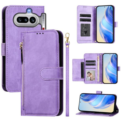 Multi-Card Slots Zipper Wallet Leather Phone Case, For Nothing Phone 4a Pro, For Nothing Phone 4a, For Nothing CMF Phone 1, For Nothing Phone 2a