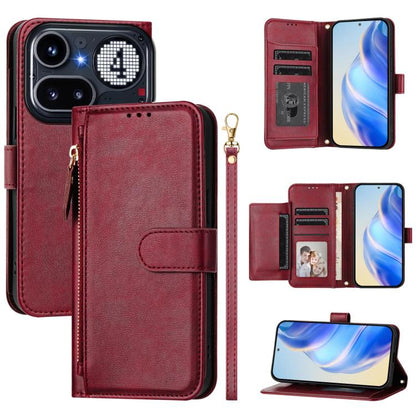 Multi-Card Slots Zipper Wallet Leather Phone Case, For Nothing Phone 4a Pro, For Nothing Phone 4a, For Nothing CMF Phone 1, For Nothing Phone 2a