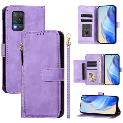 Multi-Card Slots Zipper Wallet Leather Phone Case, For Realme C21Y, For Realme C25 / C15 / C12 / C25s, For Realme 8 5G / V13 5G / Q3 5G, For Realme 8 4G / 8 Pro 4G, For Realme GT 5G / GT Neo 5G, For Realme C20 / C11 / C21
