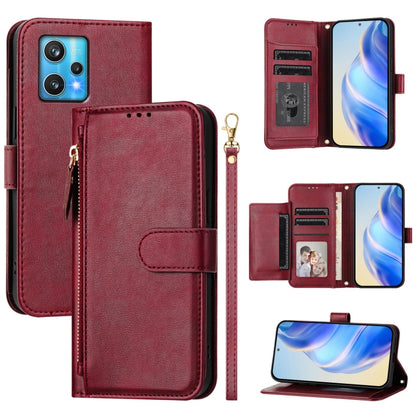 Multi-Card Slots Zipper Wallet Leather Phone Case, For Realme 11 5G Global / 11x 5G / C67 India, For Realme 11 4G Global, For Realme GT3 / GT5 240W, For Realme Narzo 60 Pro, For Realme C65 4G Global, For Realme C55 4G Global / Narzo N55                ...