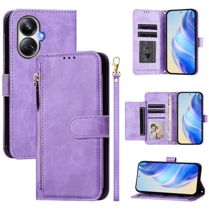 Multi-Card Slots Zipper Wallet Leather Phone Case, For Realme 11 5G Global / 11x 5G / C67 India, For Realme 11 4G Global, For Realme GT3 / GT5 240W, For Realme Narzo 60 Pro, For Realme C65 4G Global, For Realme C55 4G Global / Narzo N55                ...