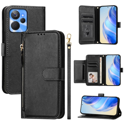 Multi-Card Slots Zipper Wallet Leather Phone Case, For Realme 11 5G Global / 11x 5G / C67 India, For Realme 11 4G Global, For Realme GT3 / GT5 240W, For Realme Narzo 60 Pro, For Realme C65 4G Global, For Realme C55 4G Global / Narzo N55                ...