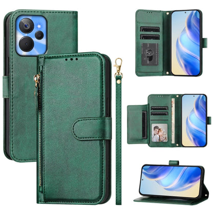 Multi-Card Slots Zipper Wallet Leather Phone Case, For Realme 11 5G Global / 11x 5G / C67 India, For Realme 11 4G Global, For Realme GT3 / GT5 240W, For Realme Narzo 60 Pro, For Realme C65 4G Global, For Realme C55 4G Global / Narzo N55                ...