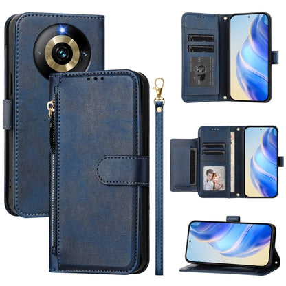 Multi-Card Slots Zipper Wallet Leather Phone Case, For Realme 11 5G Global / 11x 5G / C67 India, For Realme 11 4G Global, For Realme GT3 / GT5 240W, For Realme Narzo 60 Pro, For Realme C65 4G Global, For Realme C55 4G Global / Narzo N55                ...