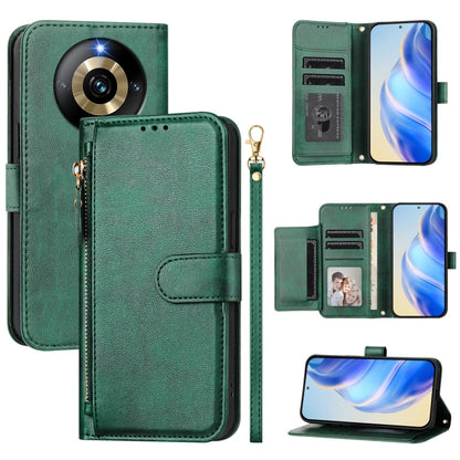 Multi-Card Slots Zipper Wallet Leather Phone Case, For Realme 11 5G Global / 11x 5G / C67 India, For Realme 11 4G Global, For Realme GT3 / GT5 240W, For Realme Narzo 60 Pro, For Realme C65 4G Global, For Realme C55 4G Global / Narzo N55                ...