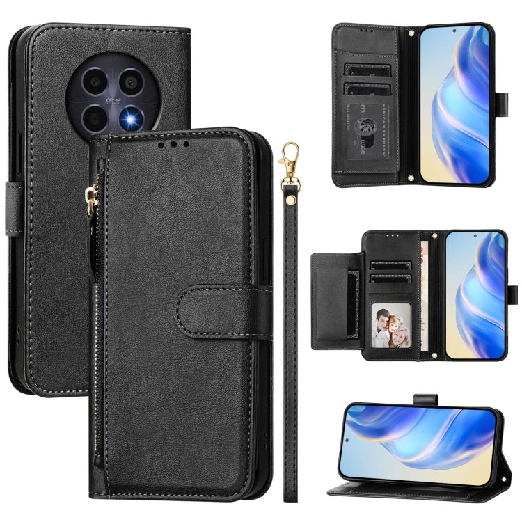 Multi-Card Slots Zipper Wallet Leather Phone Case, For Realme 14 / 14T 5G, For Realme P3 Ultra 5G, For Realme P3 5G / Realme Neo7x, For Realme 14 Pro+, For Realme GT 7 Pro, For Realme C63 5G Global, For Realme Note 60 4G Global / C61 India             ...