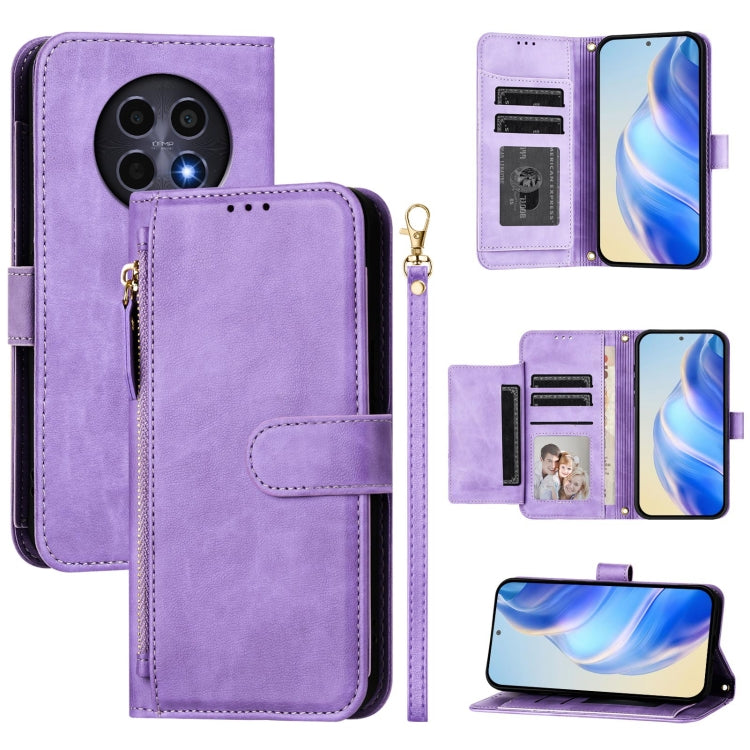 Multi-Card Slots Zipper Wallet Leather Phone Case, For Realme 14 / 14T 5G, For Realme P3 Ultra 5G, For Realme P3 5G / Realme Neo7x, For Realme 14 Pro+, For Realme GT 7 Pro, For Realme C63 5G Global, For Realme Note 60 4G Global / C61 India             ...