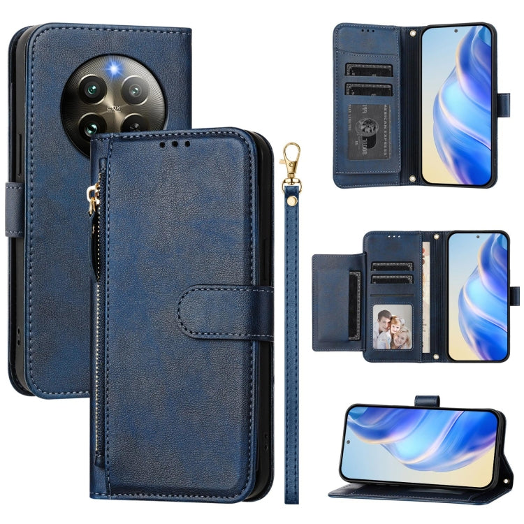 Multi-Card Slots Zipper Wallet Leather Phone Case, For Realme 14 / 14T 5G, For Realme P3 Ultra 5G, For Realme P3 5G / Realme Neo7x, For Realme 14 Pro+, For Realme GT 7 Pro, For Realme C63 5G Global, For Realme Note 60 4G Global / C61 India             ...