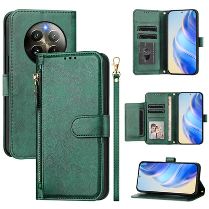 Multi-Card Slots Zipper Wallet Leather Phone Case, For Realme 14 / 14T 5G, For Realme P3 Ultra 5G, For Realme P3 5G / Realme Neo7x, For Realme 14 Pro+, For Realme GT 7 Pro, For Realme C63 5G Global, For Realme Note 60 4G Global / C61 India             ...