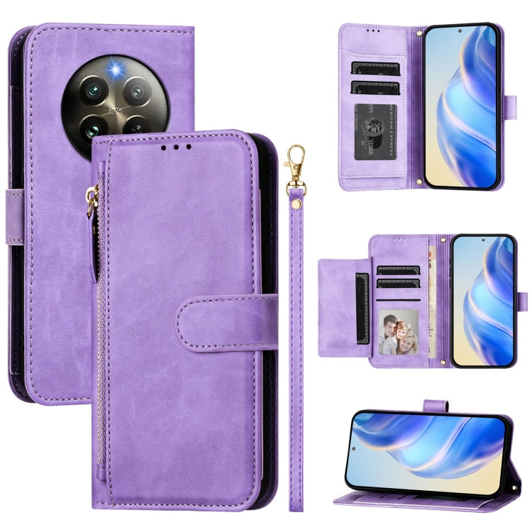 Multi-Card Slots Zipper Wallet Leather Phone Case, For Realme 14 / 14T 5G, For Realme P3 Ultra 5G, For Realme P3 5G / Realme Neo7x, For Realme 14 Pro+, For Realme GT 7 Pro, For Realme C63 5G Global, For Realme Note 60 4G Global / C61 India             ...