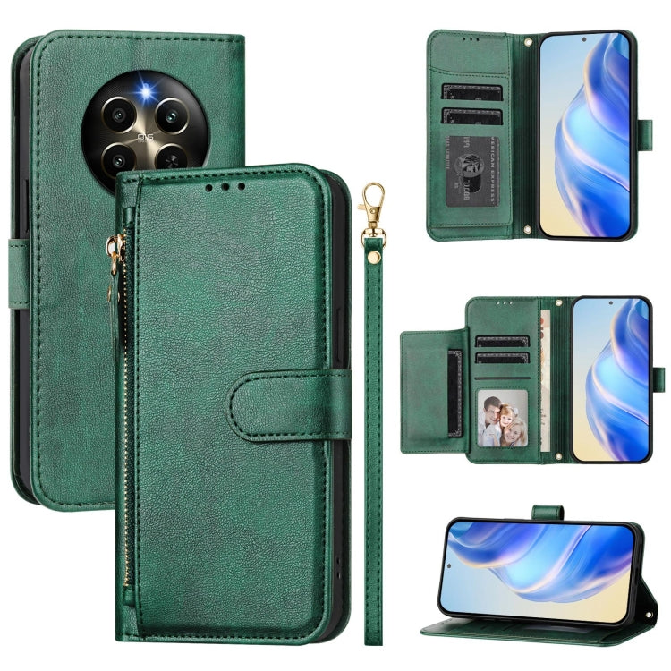 Multi-Card Slots Zipper Wallet Leather Phone Case, For Realme 14 / 14T 5G, For Realme P3 Ultra 5G, For Realme P3 5G / Realme Neo7x, For Realme 14 Pro+, For Realme GT 7 Pro, For Realme C63 5G Global, For Realme Note 60 4G Global / C61 India             ...