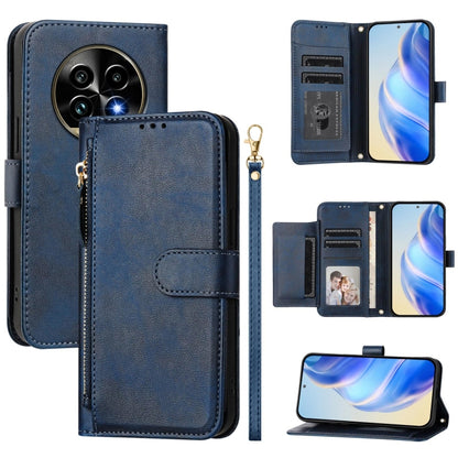 Multi-Card Slots Zipper Wallet Leather Phone Case, For Realme 14 / 14T 5G, For Realme P3 Ultra 5G, For Realme P3 5G / Realme Neo7x, For Realme 14 Pro+, For Realme GT 7 Pro, For Realme C63 5G Global, For Realme Note 60 4G Global / C61 India             ...
