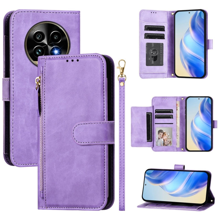 Multi-Card Slots Zipper Wallet Leather Phone Case, For Realme 14 / 14T 5G, For Realme P3 Ultra 5G, For Realme P3 5G / Realme Neo7x, For Realme 14 Pro+, For Realme GT 7 Pro, For Realme C63 5G Global, For Realme Note 60 4G Global / C61 India             ...