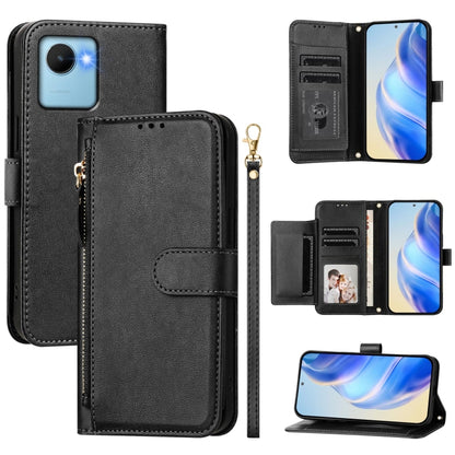Multi-Card Slots Zipper Wallet Leather Phone Case, For Realme 11 5G Global / 11x 5G / C67 India, For Realme 11 4G Global, For Realme GT3 / GT5 240W, For Realme Narzo 60 Pro, For Realme C65 4G Global, For Realme C55 4G Global / Narzo N55                ...