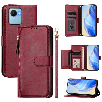 Multi-Card Slots Zipper Wallet Leather Phone Case, For Realme 11 5G Global / 11x 5G / C67 India, For Realme 11 4G Global, For Realme GT3 / GT5 240W, For Realme Narzo 60 Pro, For Realme C65 4G Global, For Realme C55 4G Global / Narzo N55                ...