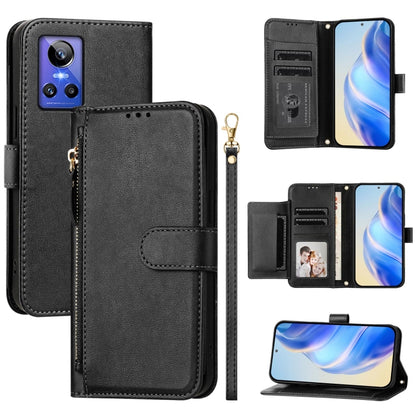 Multi-Card Slots Zipper Wallet Leather Phone Case, For Realme 11 5G Global / 11x 5G / C67 India, For Realme 11 4G Global, For Realme GT3 / GT5 240W, For Realme Narzo 60 Pro, For Realme C65 4G Global, For Realme C55 4G Global / Narzo N55                ...