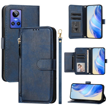 Multi-Card Slots Zipper Wallet Leather Phone Case, For Realme 11 5G Global / 11x 5G / C67 India, For Realme 11 4G Global, For Realme GT3 / GT5 240W, For Realme Narzo 60 Pro, For Realme C65 4G Global, For Realme C55 4G Global / Narzo N55                ...
