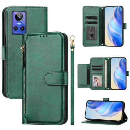 Multi-Card Slots Zipper Wallet Leather Phone Case, For Realme 11 5G Global / 11x 5G / C67 India, For Realme 11 4G Global, For Realme GT3 / GT5 240W, For Realme Narzo 60 Pro, For Realme C65 4G Global, For Realme C55 4G Global / Narzo N55                ...