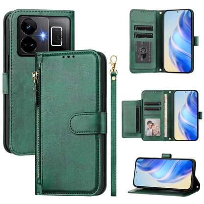 Multi-Card Slots Zipper Wallet Leather Phone Case, For Realme 11 5G Global / 11x 5G / C67 India, For Realme 11 4G Global, For Realme GT3 / GT5 240W, For Realme Narzo 60 Pro, For Realme C65 4G Global, For Realme C55 4G Global / Narzo N55                ...
