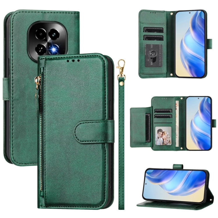 Multi-Card Slots Zipper Wallet Leather Phone Case, For Realme 14 / 14T 5G, For Realme P3 Ultra 5G, For Realme P3 5G / Realme Neo7x, For Realme 14 Pro+, For Realme GT 7 Pro, For Realme C63 5G Global, For Realme Note 60 4G Global / C61 India             ...