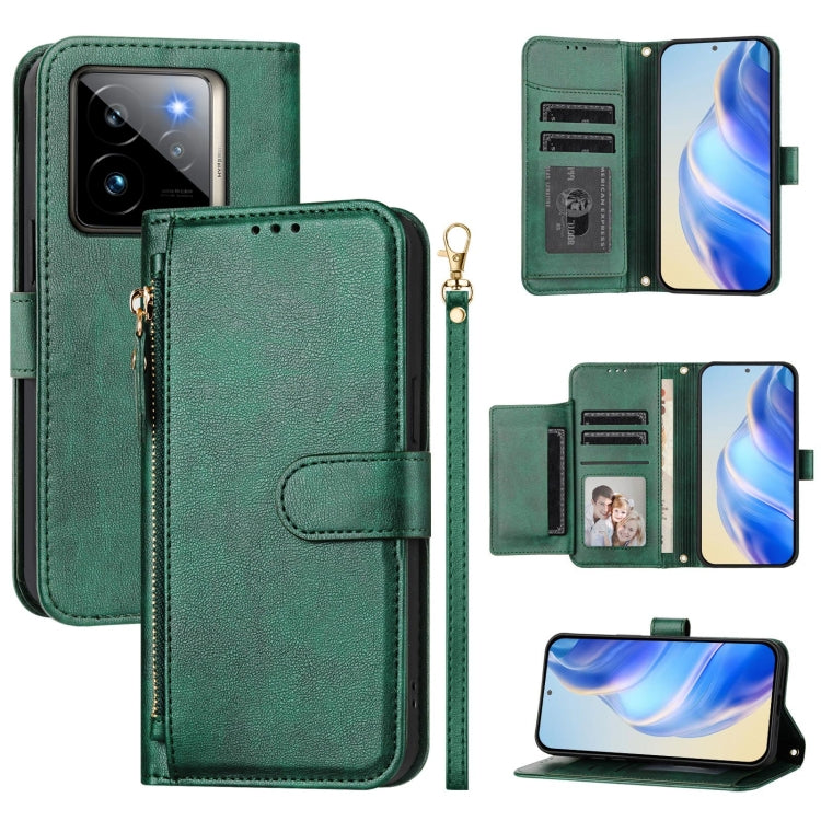 Multi-Card Slots Zipper Wallet Leather Phone Case, For Realme 14 / 14T 5G, For Realme P3 Ultra 5G, For Realme P3 5G / Realme Neo7x, For Realme 14 Pro+, For Realme GT 7 Pro, For Realme C63 5G Global, For Realme Note 60 4G Global / C61 India             ...