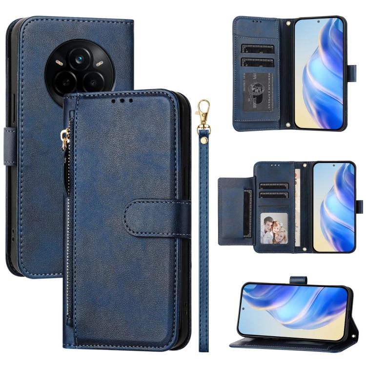 Multi-Card Slots Zipper Wallet Leather Phone Case, For Realme P4 Power 5G, For Realme Note 80 4G, For Realme C83 5G / C85 5G / 15x 5G India, For Realme 16 5G, For Realme 16 Pro+ 5G, For Realme 16 Pro 5G, For Realme Note 70 4G / Note 70T 4G / C71 4G    ...