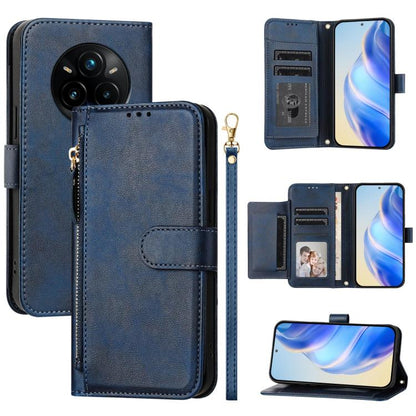 Multi-Card Slots Zipper Wallet Leather Phone Case, For Realme 14 / 14T 5G, For Realme P3 Ultra 5G, For Realme P3 5G / Realme Neo7x, For Realme 14 Pro+, For Realme GT 7 Pro, For Realme C63 5G Global, For Realme Note 60 4G Global / C61 India             ...