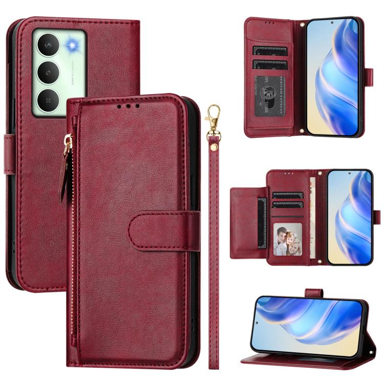 Multi-Card Slots Zipper Wallet Leather Phone Case, For Realme P4 Power 5G, For Realme Note 80 4G, For Realme C83 5G / C85 5G / 15x 5G India, For Realme 16 5G, For Realme 16 Pro+ 5G, For Realme 16 Pro 5G, For Realme Note 70 4G / Note 70T 4G / C71 4G    ...