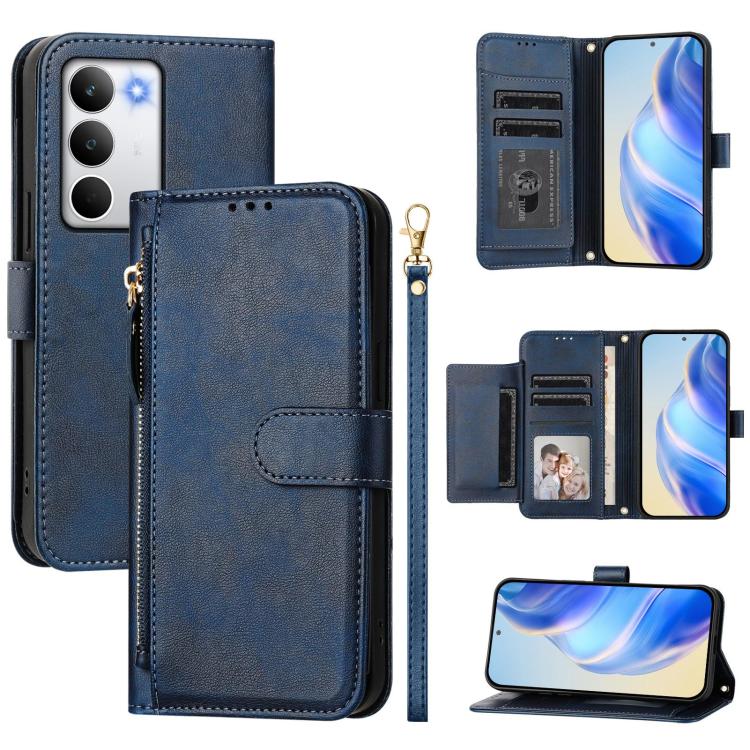 Multi-Card Slots Zipper Wallet Leather Phone Case, For Realme P4 Power 5G, For Realme Note 80 4G, For Realme C83 5G / C85 5G / 15x 5G India, For Realme 16 5G, For Realme 16 Pro+ 5G, For Realme 16 Pro 5G, For Realme Note 70 4G / Note 70T 4G / C71 4G    ...