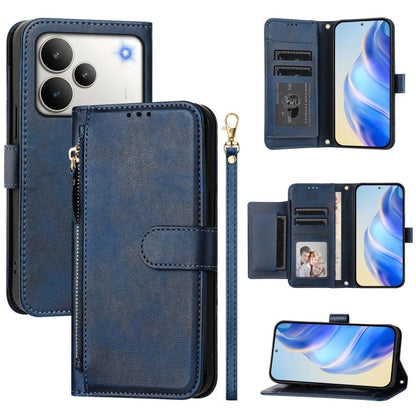 Multi-Card Slots Zipper Wallet Leather Phone Case, For Realme P4 Power 5G, For Realme Note 80 4G, For Realme C83 5G / C85 5G / 15x 5G India, For Realme 16 5G, For Realme 16 Pro+ 5G, For Realme 16 Pro 5G, For Realme Note 70 4G / Note 70T 4G / C71 4G    ...