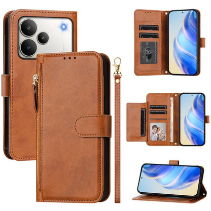 Multi-Card Slots Zipper Wallet Leather Phone Case, For Realme P4 Power 5G, For Realme Note 80 4G, For Realme C83 5G / C85 5G / 15x 5G India, For Realme 16 5G, For Realme 16 Pro+ 5G, For Realme 16 Pro 5G, For Realme Note 70 4G / Note 70T 4G / C71 4G    ...