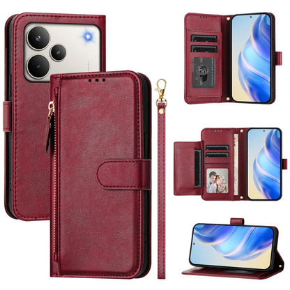 Multi-Card Slots Zipper Wallet Leather Phone Case, For Realme P4 Power 5G, For Realme Note 80 4G, For Realme C83 5G / C85 5G / 15x 5G India, For Realme 16 5G, For Realme 16 Pro+ 5G, For Realme 16 Pro 5G, For Realme Note 70 4G / Note 70T 4G / C71 4G    ...