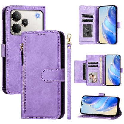 Multi-Card Slots Zipper Wallet Leather Phone Case, For Realme P4 Power 5G, For Realme Note 80 4G, For Realme C83 5G / C85 5G / 15x 5G India, For Realme 16 5G, For Realme 16 Pro+ 5G, For Realme 16 Pro 5G, For Realme Note 70 4G / Note 70T 4G / C71 4G    ...