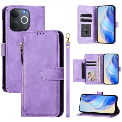 Multi-Card Slots Zipper Wallet Leather Phone Case, For Realme P4 Power 5G, For Realme Note 80 4G, For Realme C83 5G / C85 5G / 15x 5G India, For Realme 16 5G, For Realme 16 Pro+ 5G, For Realme 16 Pro 5G, For Realme Note 70 4G / Note 70T 4G / C71 4G    ...