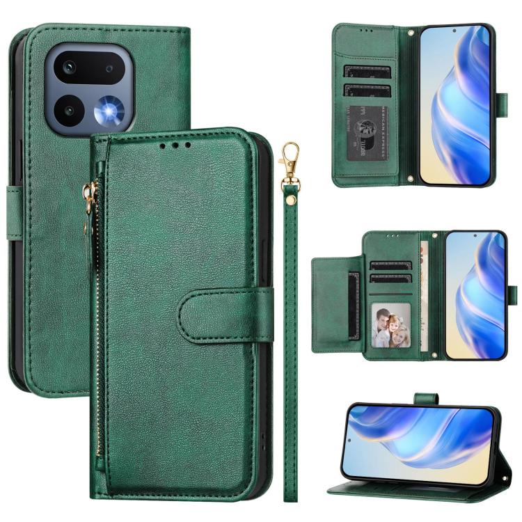 Multi-Card Slots Zipper Wallet Leather Phone Case, For Realme P4 Power 5G, For Realme Note 80 4G, For Realme C83 5G / C85 5G / 15x 5G India, For Realme 16 5G, For Realme 16 Pro+ 5G, For Realme 16 Pro 5G, For Realme Note 70 4G / Note 70T 4G / C71 4G    ...
