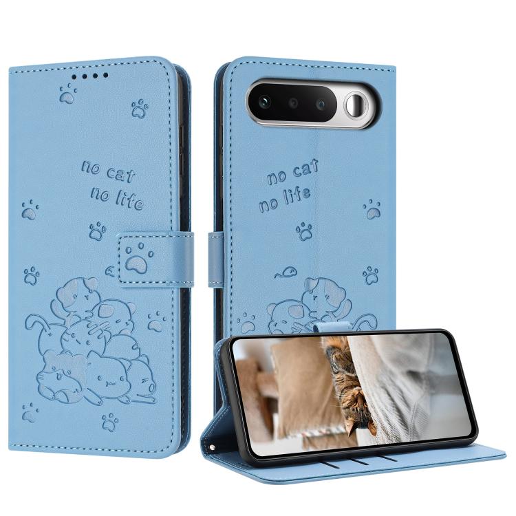 Embossed Kitten Phone Leather Case with Lanyard, For Realme C100 / 100i / 100x 4G, For Realme P4 Power 5G, For Realme 16 5G, For Realme 16 Pro+ 5G, For Realme 16 Pro 5G, For Realme C85 5G / 15x  5G India, For Realme C85 Pro 4G, For Realme 15T 5G       ...