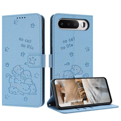 Embossed Kitten Phone Leather Case with Lanyard, For Realme C100 / 100i / 100x 4G, For Realme P4 Power 5G, For Realme 16 5G, For Realme 16 Pro+ 5G, For Realme 16 Pro 5G, For Realme C85 5G / 15x  5G India, For Realme C85 Pro 4G, For Realme 15T 5G       ...