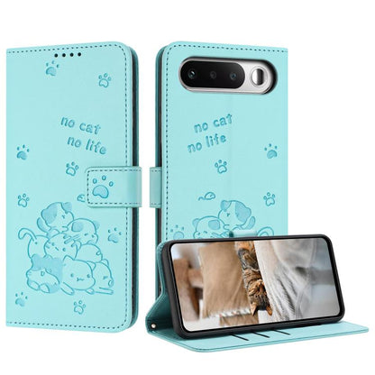 Embossed Kitten Phone Leather Case with Lanyard, For Realme C100 / 100i / 100x 4G, For Realme P4 Power 5G, For Realme 16 5G, For Realme 16 Pro+ 5G, For Realme 16 Pro 5G, For Realme C85 5G / 15x  5G India, For Realme C85 Pro 4G, For Realme 15T 5G       ...